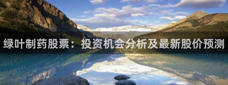 老哥俱乐部是干什么的：绿叶制药股票：投资机会分析及最新股价预测