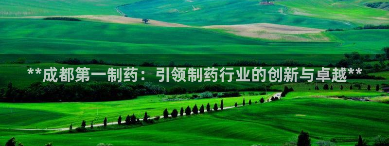 九游会老哥俱乐部社区论坛：**成都第一制药：引领制药行业的创新与卓越**