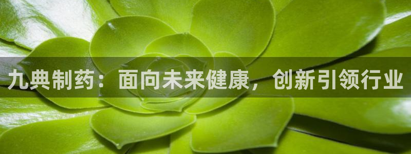 老哥吧九游会：九典制药：面向未来健康，创新引领行业