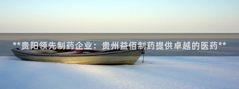九游会老哥：**贵阳领先制药企业：贵州益佰制药提供卓越的医药**