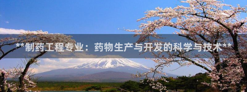 9游会老哥俱乐部：**制药工程专业：药物生产与开发的科学与技术**