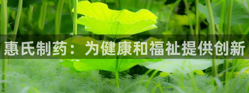 9游会老哥俱乐部：惠氏制药：为健康和福祉提供创新