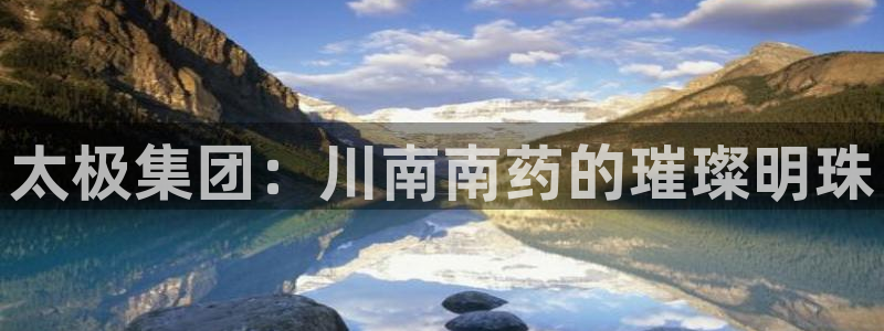 九游老哥俱乐部官网登录：太极集团：川南南药的璀璨明珠