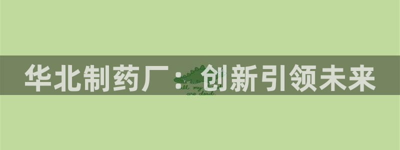 九游会老哥俱乐部论坛版：华北制药厂：创新引领未来