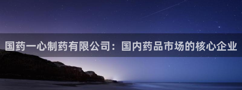 九游老哥俱乐部登录：国药一心制药有限公司：国内药品市场的核心企业