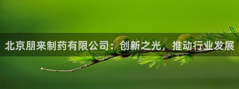 九游会老哥必备的交流社区：北京朋来制药有限公司：创新之光，推动行业发展