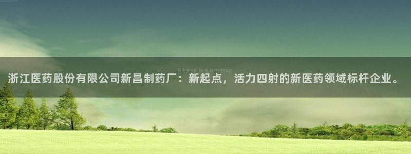 九游老哥俱乐部官网登录不了：浙江医药股份有限公司新昌制药厂：新起点，活力四射的新医药领域标杆企业。