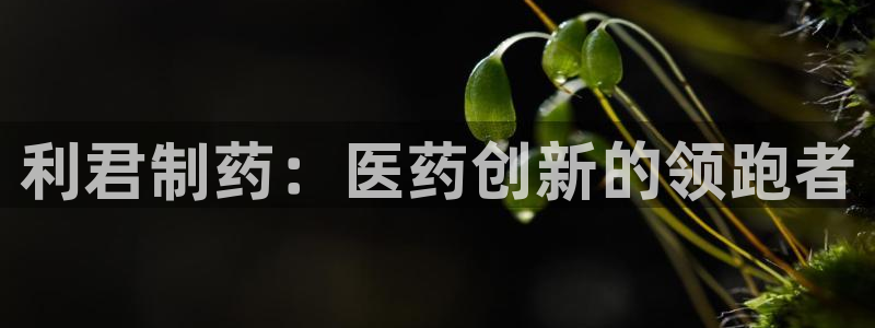 九游会老哥必备的交流社区：利君制药：医药创新的领跑者