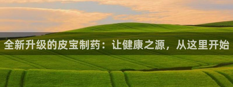九游会老哥俱乐部社区论坛：全新升级的皮宝制药：让健康之源，从这里开始