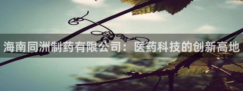 九游会老哥俱乐部官网首页论坛：海南同洲制药有限公司：医药科技的创新高地